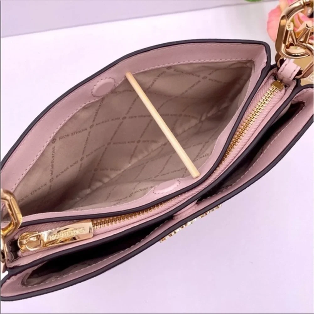 Michael Kors Trisha Medium Logo Crossbody Bag - Picture 14 of 15